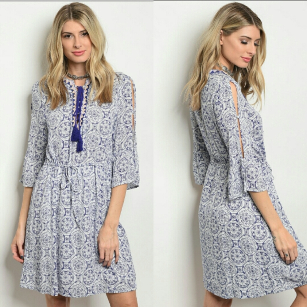💜 NEW Purple Boho dress - Picture 1 of 8